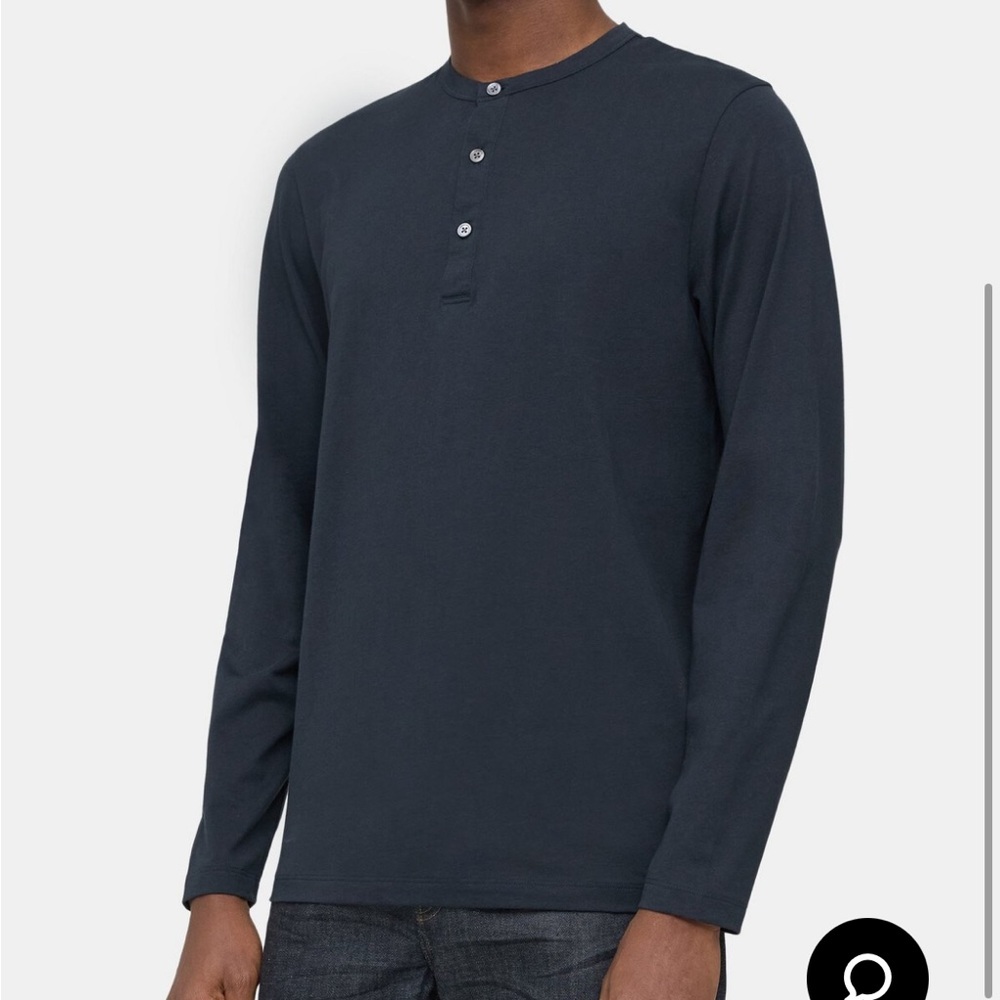 Men’s Theory Essential Henley Shirt in Organic Cotton